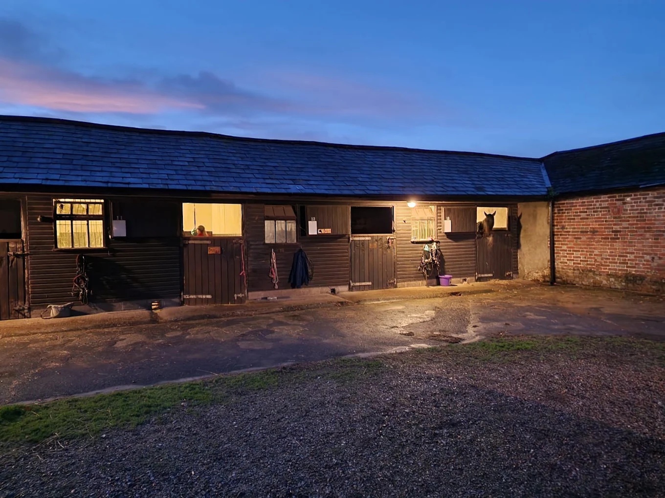 Tollard Park Equestrian Centre yard